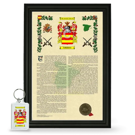 Gollnhüter Framed Armorial History and Keychain - Black