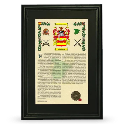 Gollnhüter Deluxe Armorial Framed - Black