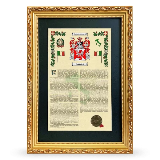 Guidorizzi Deluxe Armorial Framed - Gold