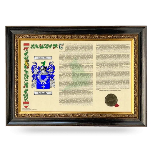 Guilforthay Armorial Landscape Framed - Heirloom