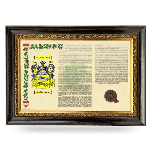 Gouldenmann Armorial Landscape Framed - Heirloom