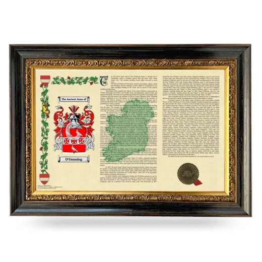 O'Gunning Armorial Landscape Framed - Heirloom