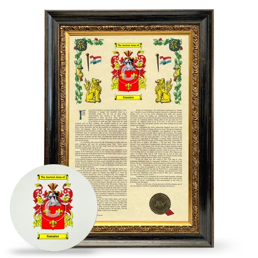 Goenter Framed Armorial History and Mouse Pad - Heirloom