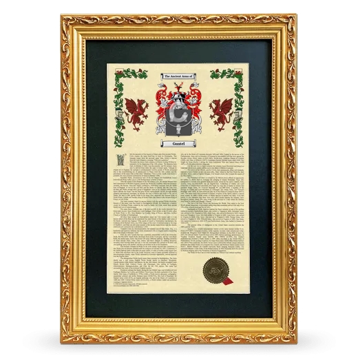 Guntel Deluxe Armorial Framed - Gold