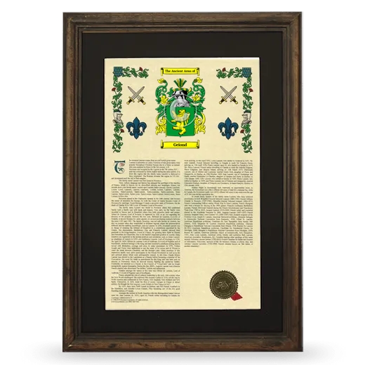 Geiond Deluxe Armorial Framed - Brown