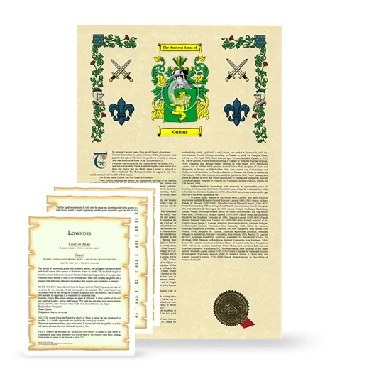 Guions Armorial History and Symbolism package