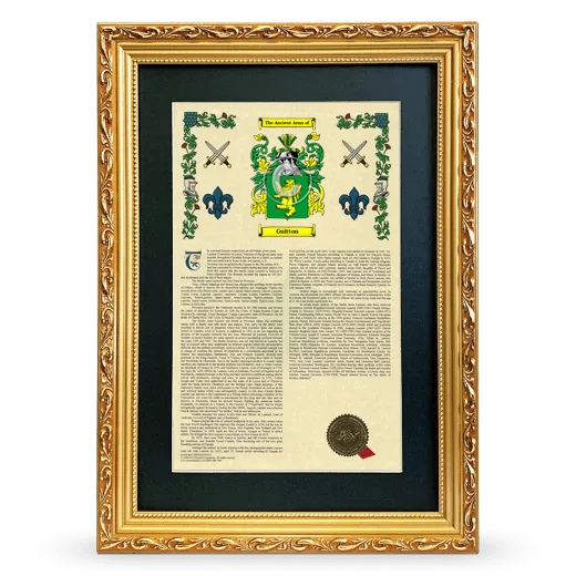 Guitton Deluxe Armorial Framed - Gold