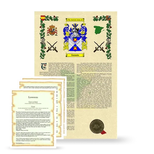 Guzmán Armorial History and Symbolism package