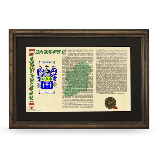 Oxett Deluxe Armorial Landscape Framed - Brown