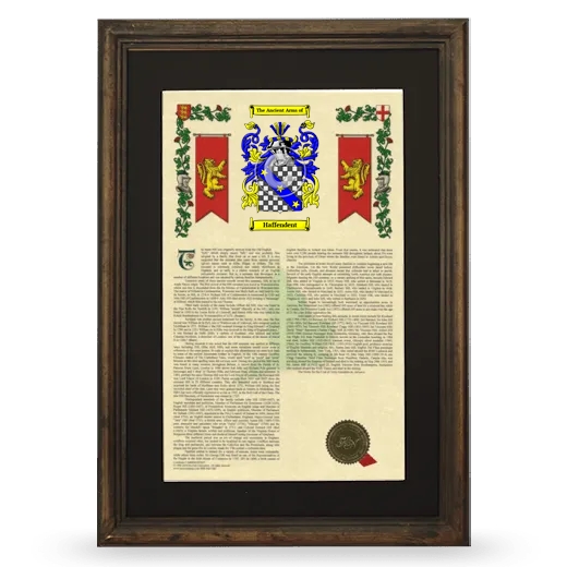 Haffendent Deluxe Armorial Framed - Brown