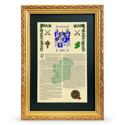 Hagans Deluxe Armorial Framed - Gold