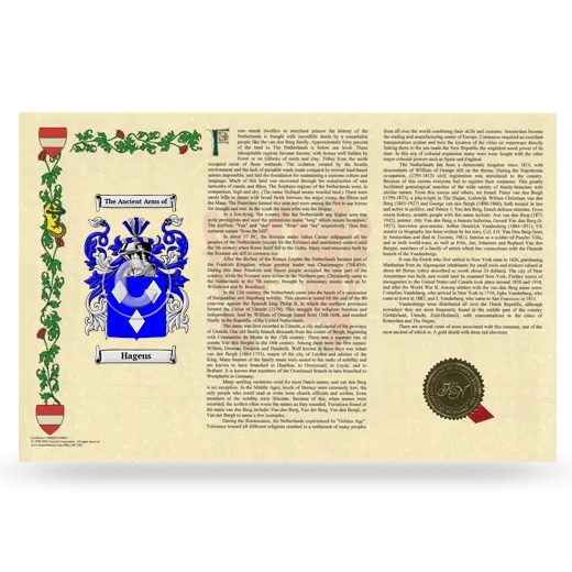 Hagens Armorial History Landscape Style