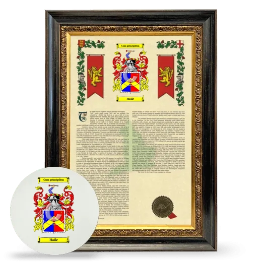 Haile Framed Armorial History and Mouse Pad - Heirloom