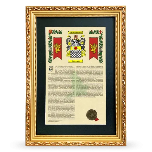 Harpennie Deluxe Armorial Framed - Gold