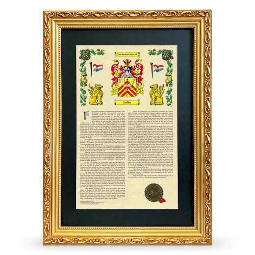 Haller Deluxe Armorial Framed - Gold