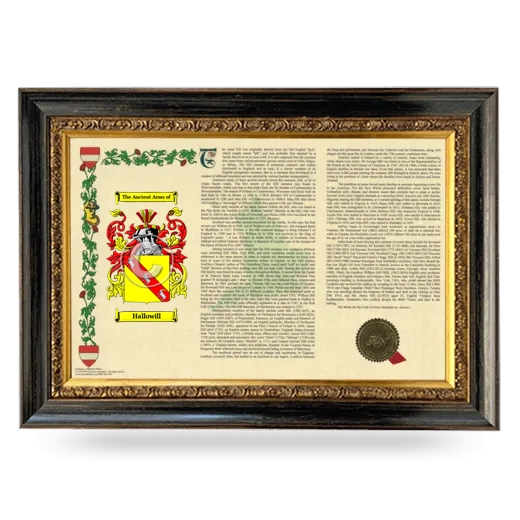 Hallowill Armorial Landscape Framed - Heirloom