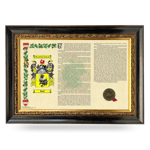 Hanl Armorial Landscape Framed - Heirloom