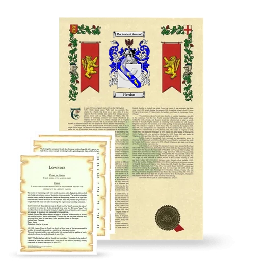 Herdon Armorial History and Symbolism package