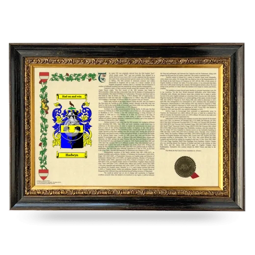 Hadwyn Armorial Landscape Framed - Heirloom