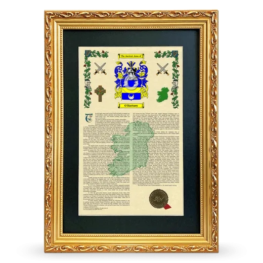 O'Hartney Deluxe Armorial Framed - Gold