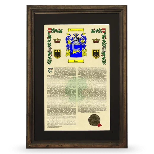 Haes Deluxe Armorial Framed - Brown