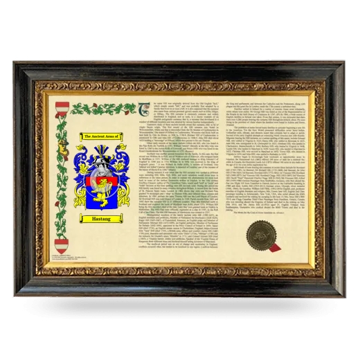 Hastang Armorial Landscape Framed - Heirloom