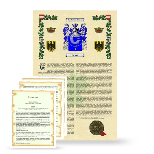 Hawsle Armorial History and Symbolism package