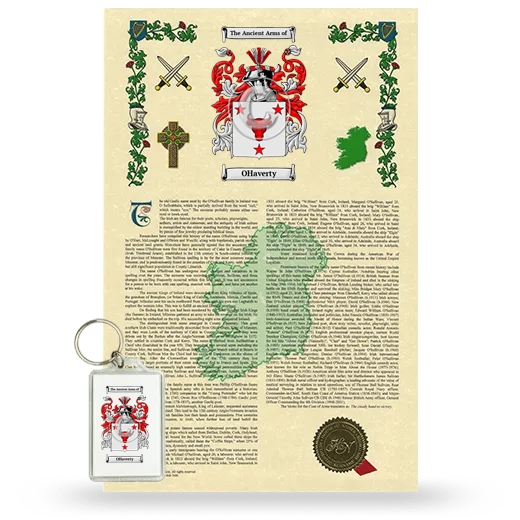 OHaverty Armorial History and Keychain Package