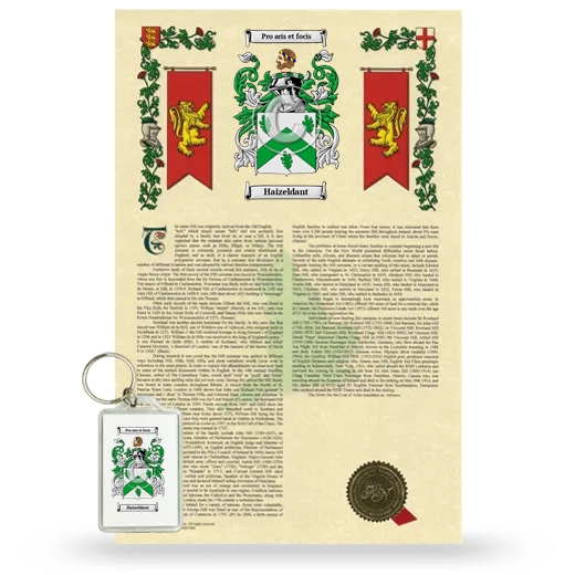 Haizeldant Armorial History and Keychain Package