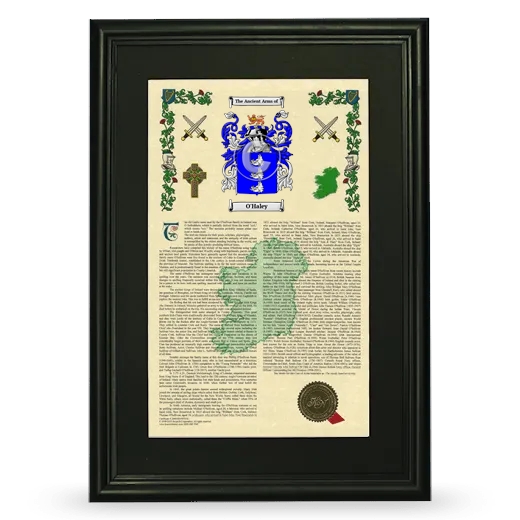 O'Haley Deluxe Armorial Framed - Black