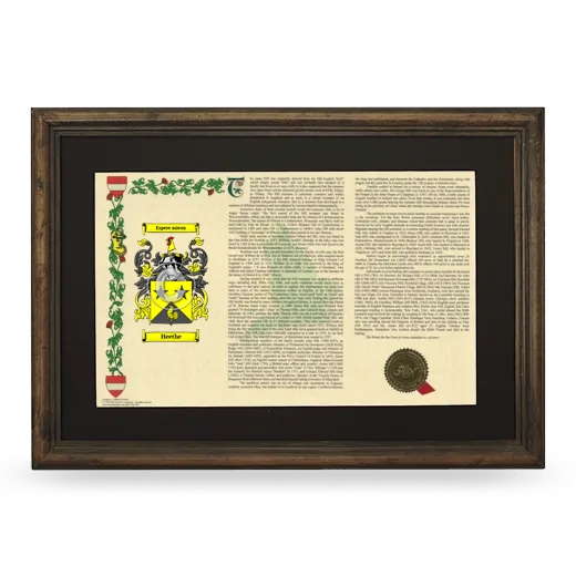 Heethe Deluxe Armorial Landscape Framed - Brown