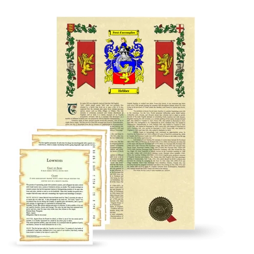Hebber Armorial History and Symbolism package