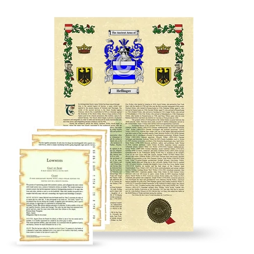 Heflinger Armorial History and Symbolism package