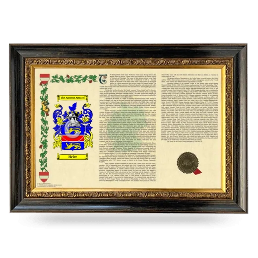 Heler Armorial Landscape Framed - Heirloom