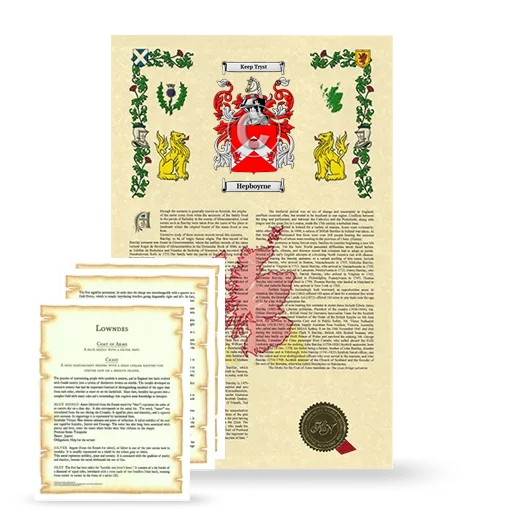 Hepboyrne Armorial History and Symbolism package