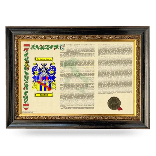 Ercolani Armorial Landscape Framed - Heirloom