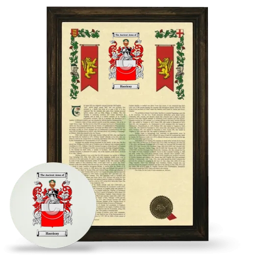 Harricay Framed Armorial History and Mouse Pad - Brown