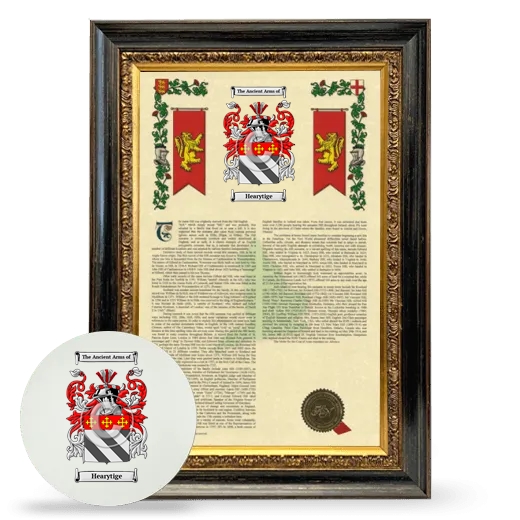 Hearytige Framed Armorial History and Mouse Pad - Heirloom