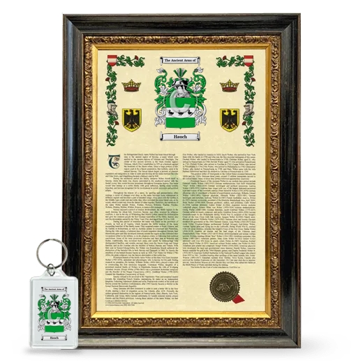 Hauch Framed Armorial History and Keychain - Heirloom