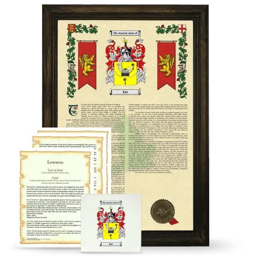 Ext Framed Armorial, Symbolism and Large Tile - Brown