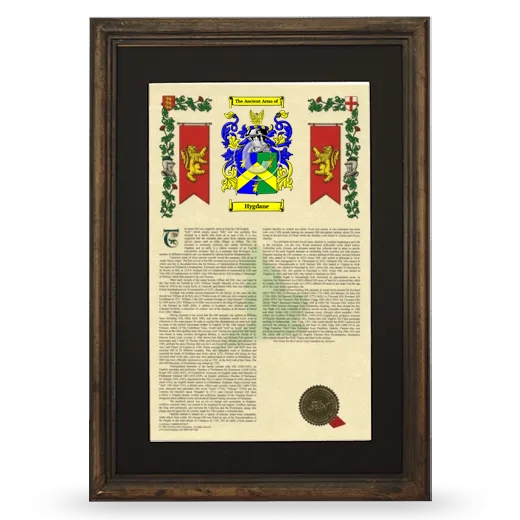 Hygdane Deluxe Armorial Framed - Brown