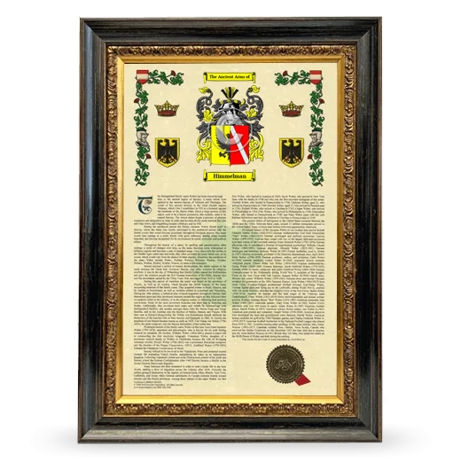 Himmelman Armorial History Framed - Heirloom