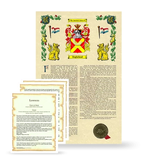 Hogheland Armorial History and Symbolism package