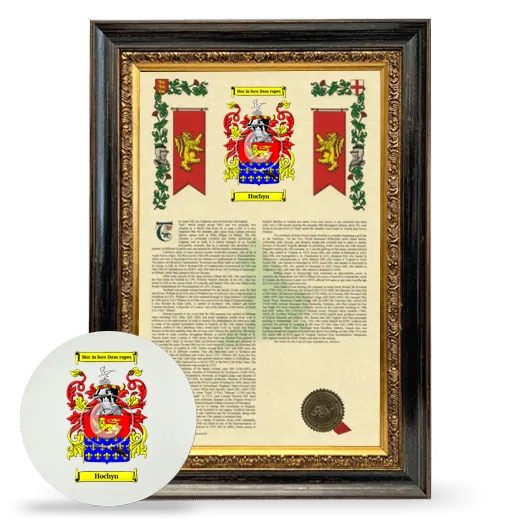 Hochyn Framed Armorial History and Mouse Pad - Heirloom