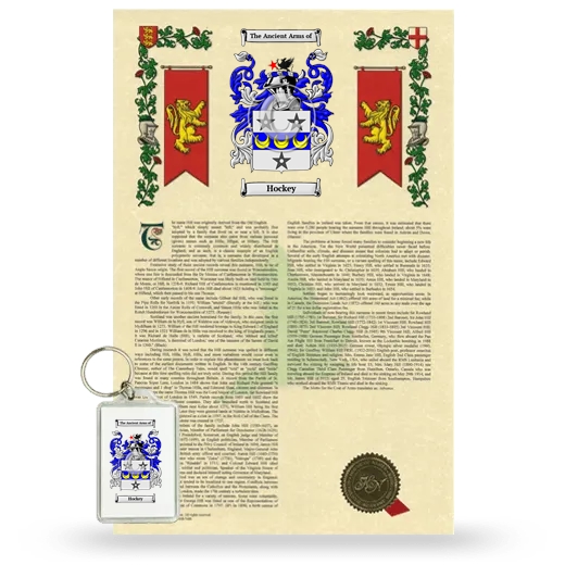 Hockey Armorial History and Keychain Package