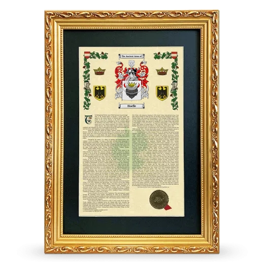 Hoefle Deluxe Armorial Framed - Gold