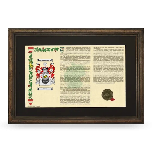 Höfe Deluxe Armorial Landscape Framed - Brown