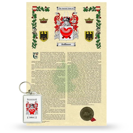 Hoffbauer Armorial History and Keychain Package