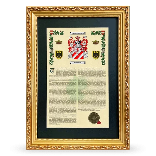 Hoffman Deluxe Armorial Framed - Gold