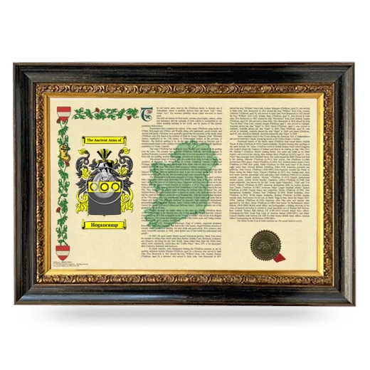 Hogancamp Armorial Landscape Framed - Heirloom